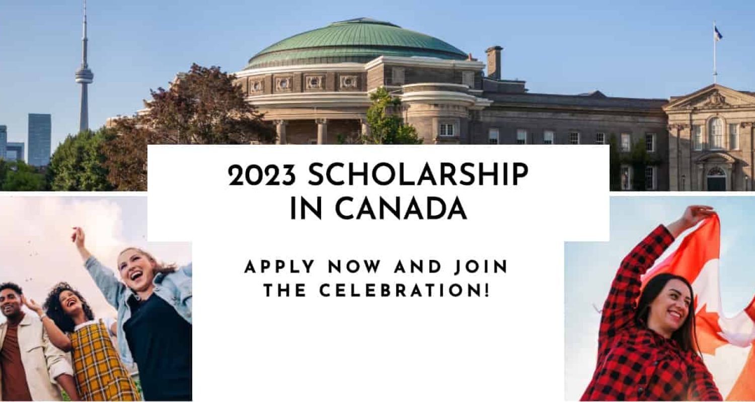 make-a-post-for-the-Scholarship-in-Canada-in-2023.include-in-this-Canadian-flag-and-happy-stu